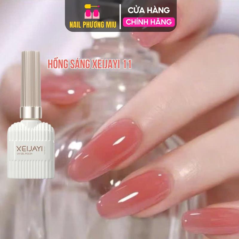 Tổng Hợp Sơn Thạch Lẻ Màu Dùng Đèn Hơ Siêu Xinh XEIJAYI Chính Hãng 15ml Màu Hồng đào Nude Hồng đậm Sáng Hồng Light Làm Nail Sơn thường Gel Phong Cách Đẹp Nhẹ Nhàng Hàn Quốc Nữ Women châu phi
