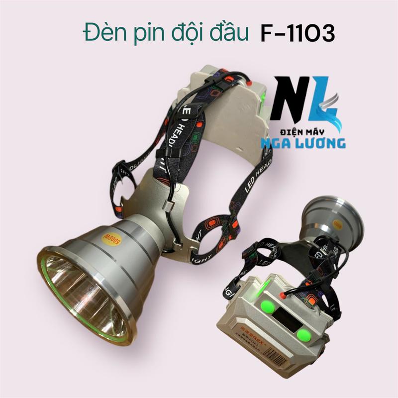 Đèn đội đầu mã GPX-F1103 , sáng mạnh , chiếu xa , pin trâu , chống nước , có màn hình LCD báo pin, den pin led siêu sáng  chạy bằng pin ,đèn di động sieu sang