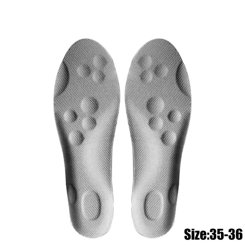 Đế Lót Giày Thể Thao 4D, Đế Chạy Siêu Mềm Cho Bàn Chân, Giỏ Hấp Thụ Sốc, Đế Giày, Hỗ Trợ Vòm 6