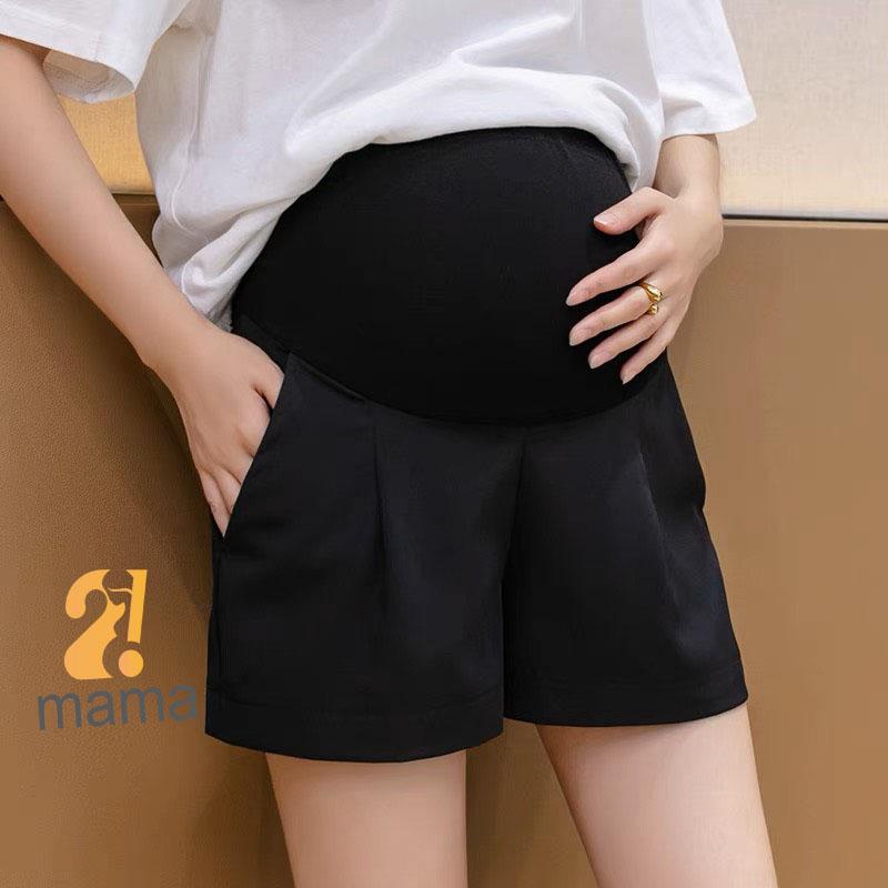 Quần Đùi Bầu 2mama Mẫu Mới Mùa Hè 2023 Chất Umi Mềm Mát Có Chun Điền Chỉnh Đủ size V046 Váy Bầu Đầm Bầu Quần bầu