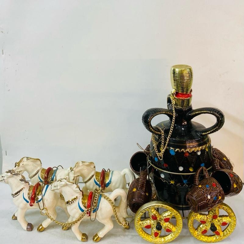 Bộ xe ngựa kéo  bình rượu 1