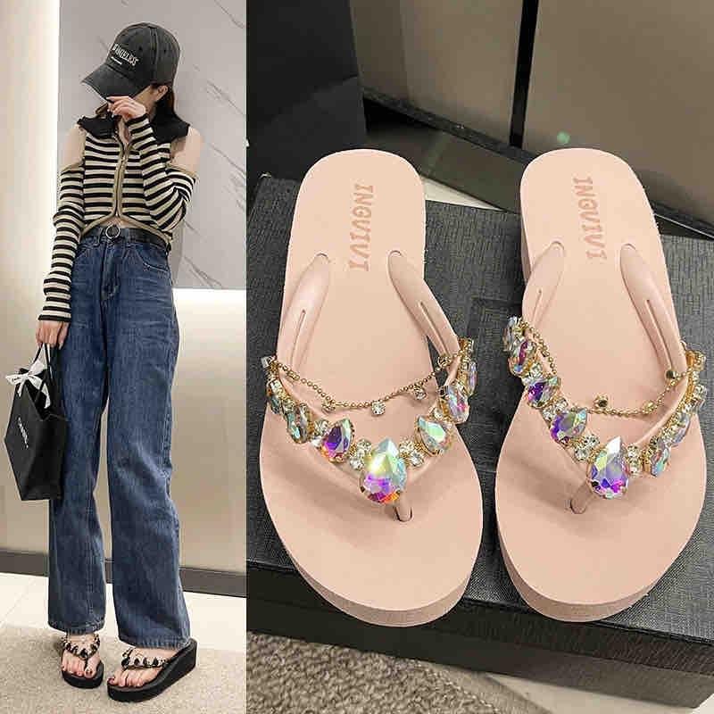 Giày dép xỏ ngón nữ QC cao cấp thời trang mẫu mới 10 phân - GiàY, Women, Có Quai, Shoes 4