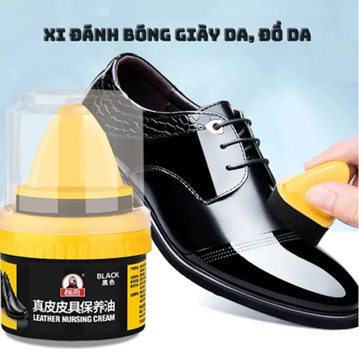 Xi Sáp Đánh Giày Túi Da Áo Khoác Da Làm Bóng Phục Hồi Bảo Vệ Màu Da 50ML