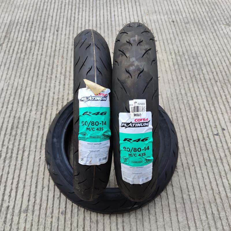 Ban R46 Sonic Ban Corsa R46 80/80-14, 90/80-14, 100/80-14 TUBELESS motor matic ban ...