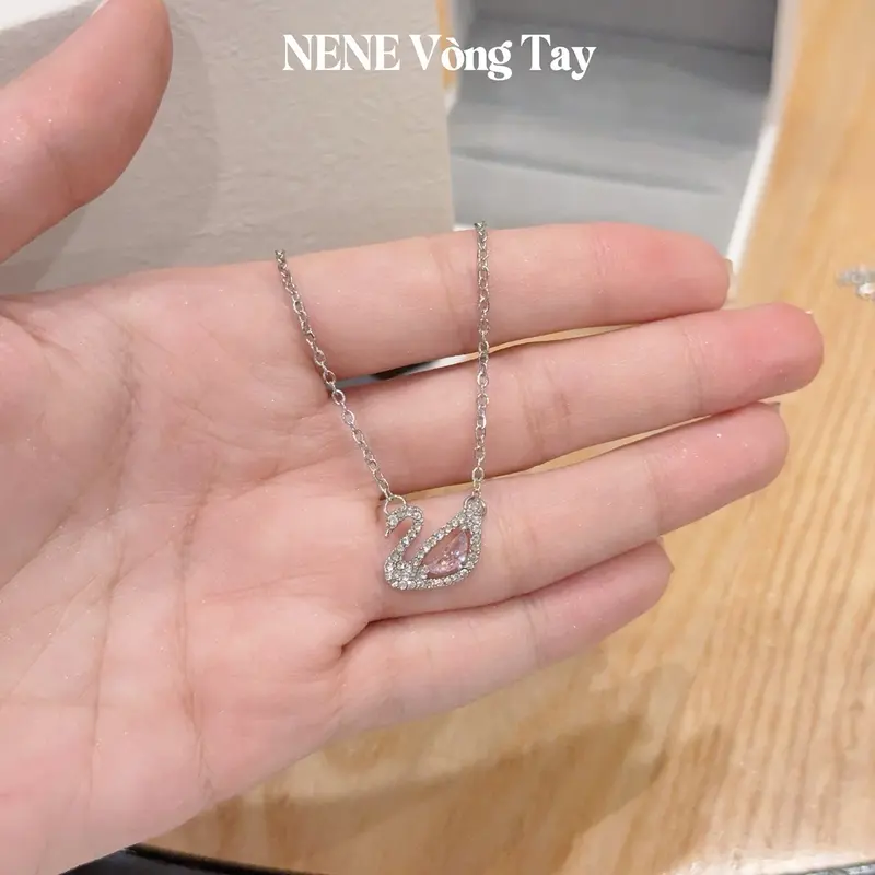 [tặng Hộp] dây chuyền LADY Thiên nga TN - màu thép - sang trọng 4 mẫu - hợp kim mạ bạc - trang sức nữ - vòng cổ nữ 4