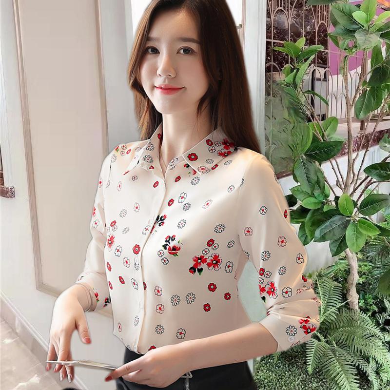 Áo Sơ Mi Nữ, In Hình, Áo Sơ Mi Dài Tay, Dành Cho Nữ, Thời Trang, Phong Cách Hàn Quốc, Hợp Xu hướng Và Thanh Lịch, Cổ Áo bẻ xuống, Áo Cánh, Hàng Mới Về Mùa Xuân 2025 Top Women Shirt 8