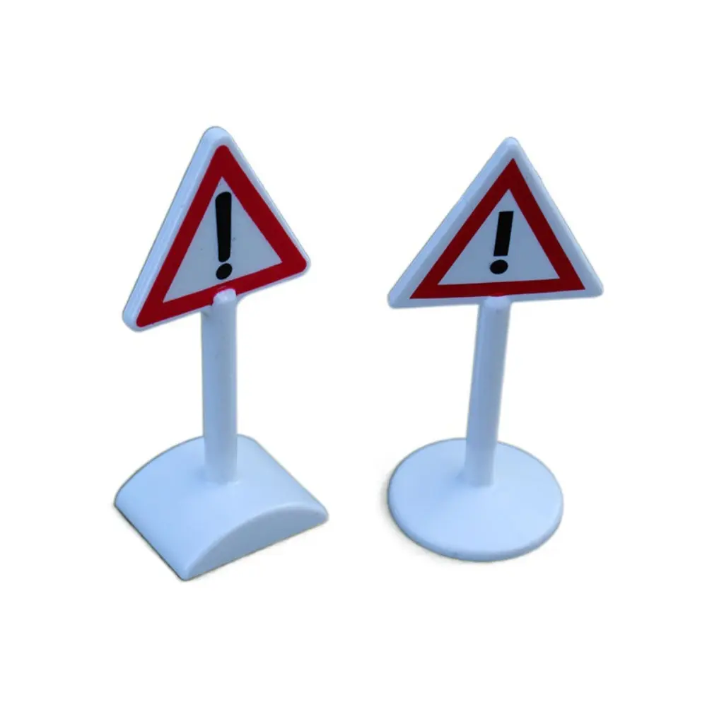 Simulation Scene Signs Road Block Dollhouse Speed Limit Sign Model Toy Mini Simulation City Road Signs Miniature Durable Mini Traffic Road Signs Traffic Accessories