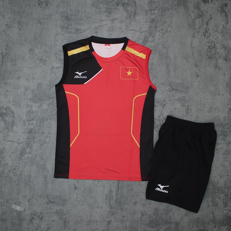 Bộ Quần Áo Bóng Chuyền Sát Nách Nam VietNam 5 Màu - Chất Vải mè kim cho thích hợp vận động thể thao Top Sport