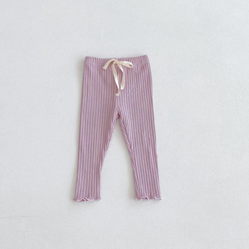 Product Introduction of 2024 Children Stripes Cotton Pants Fashion Casual Vertical Solid Leggings for Girls Baby Boy Bottoming Trousers Autumn Pantyhose 8
