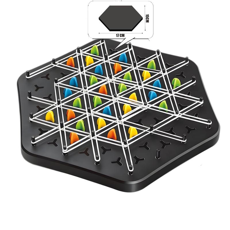 Product Introduction of Chain Triangle Chess Splendor Duel Board Game Strategy Game for Kids and Adults Fun Family Game Logic Chess Track Tables Game 5