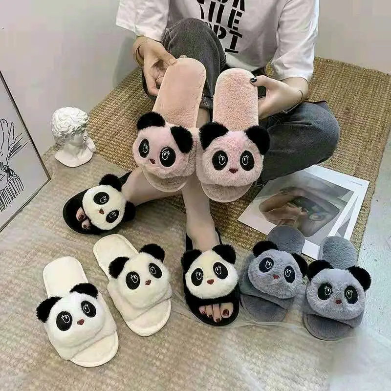 dép mang trong nhà gấu trúc Ngoài trời Ngoài trời Mùa đông Trong nhà