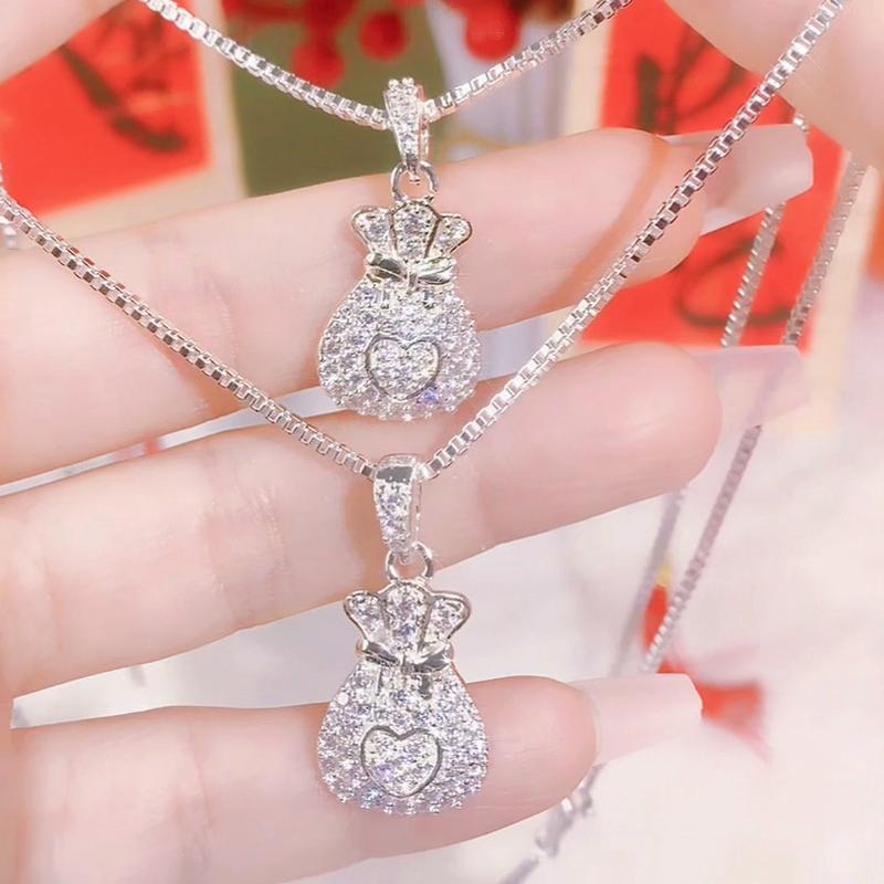 Vòng Cổ Dây Chuyền Jewelry DC01 Nữ Titan Women Nữ Titan Women - Túi Đựng Tiền Mặt Gắn Đá - Chain, Trang Sức mì circle clasp necklace chain  heart  necklace dây  chuyền  cleef dây  chuyền  ngân  hà ribbon  necklace dây  chuyền  cỏ  4  lá  titan 3