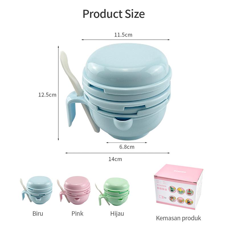 Baby food Maker multifungsi Grinding bowl alat mpasi bayi 10 pcs set Blue Green Baby food Maker multifungsi Grinding bowl alat mpasi bayi 10 pcs set Blue Green