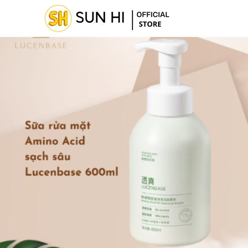  Sữa rửa mặt amino acid Lucenbase dọn sạch bã nhờn kiềm dầu 600ml 