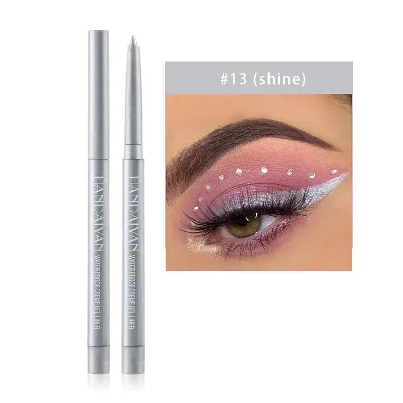 Product Introduction of Waterproof Pearlescent Matte Eyeliner Not Easy Pen Rotatable Eyeliner Long Lasting Eye Makeup Tools Korean Makeup Products Lipliner Eyeshadow 36
