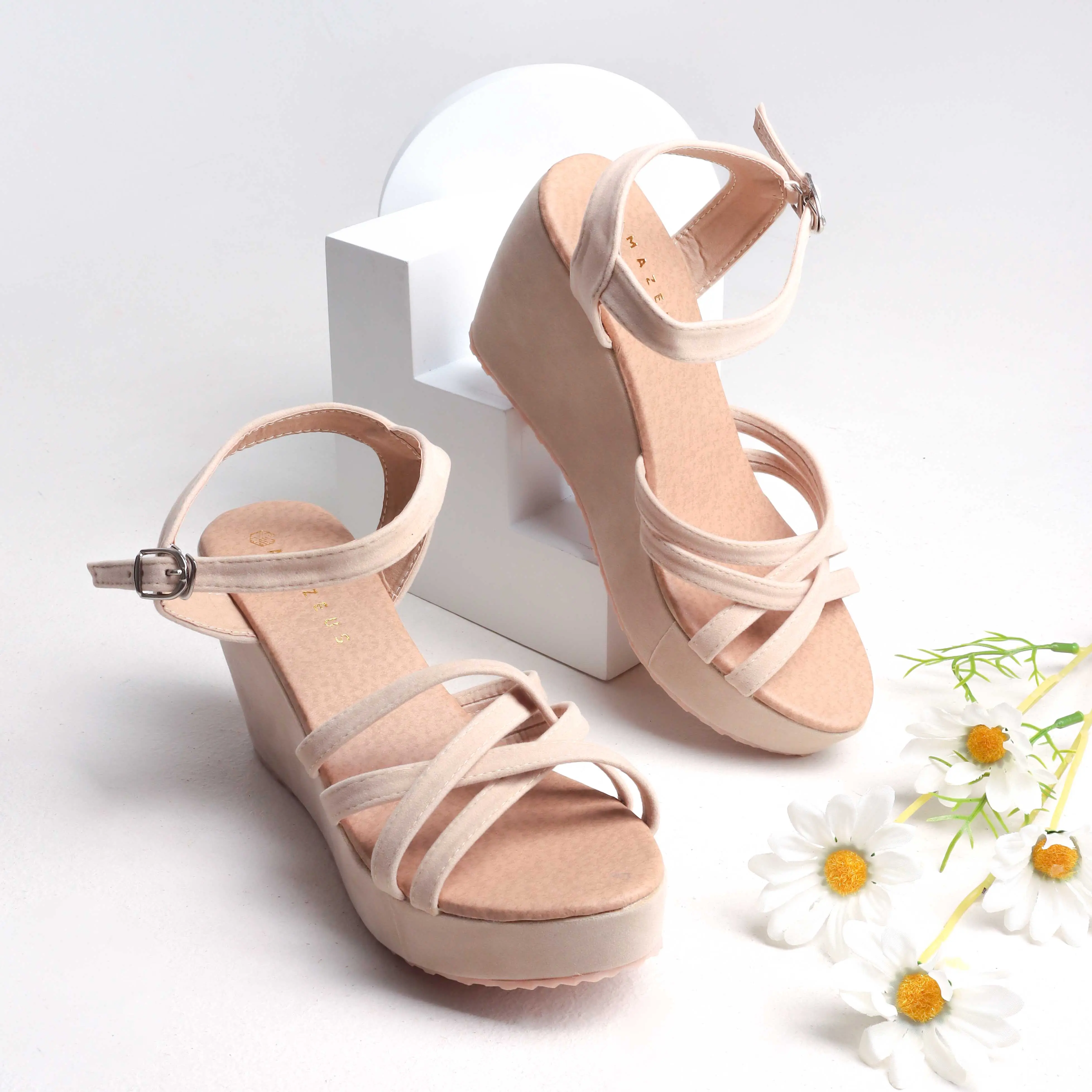 Amazeus RANIA Wedges Wanita Strappy Tali Silang