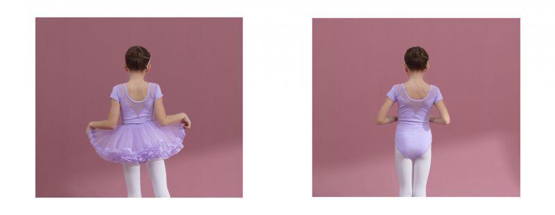 Product Introduction of KID'S cherry powder dancing dress girls short sleeve cotton one-piece tutu + pink skirt 4