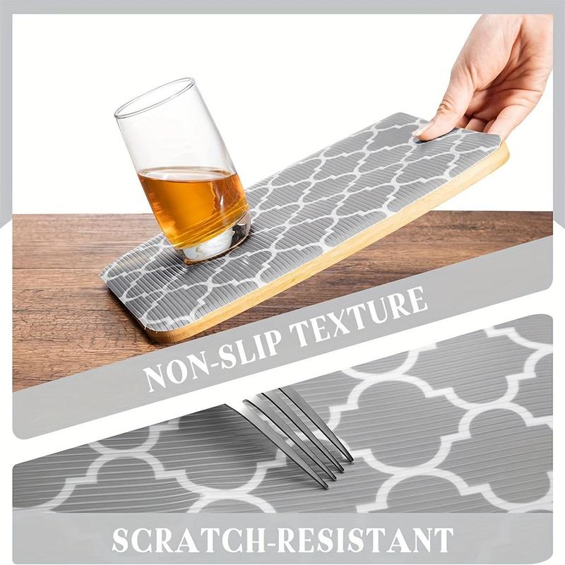 Non Adhesive Shelf Liner, 1 Roll Waterproof & Durable Fridge Table Place Mat, Drawer Liners for Kitchen, Cabinet, Drawer Liner 6