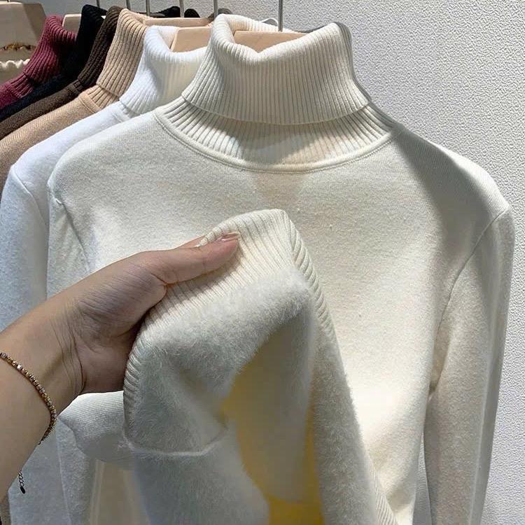 Áo len giữ nhiệt cổ cao dày dặn dành cho nam nữ hàng QCCC-TD090 Menswear Dài Tay