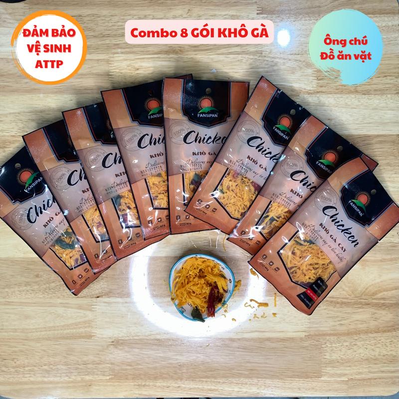 [KHÔ GÀ LÁ CHANH] Combo 20 gói khô gà - Ông chú đồ ăn vặt - Đồ ăn vặt snack Chua Food