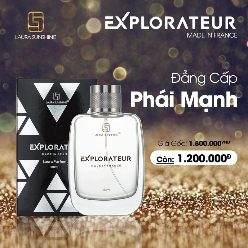 Nước hoa nam Laura Sunshine #04 Explorateur  - Độc đáo, trẻ trung, năng động