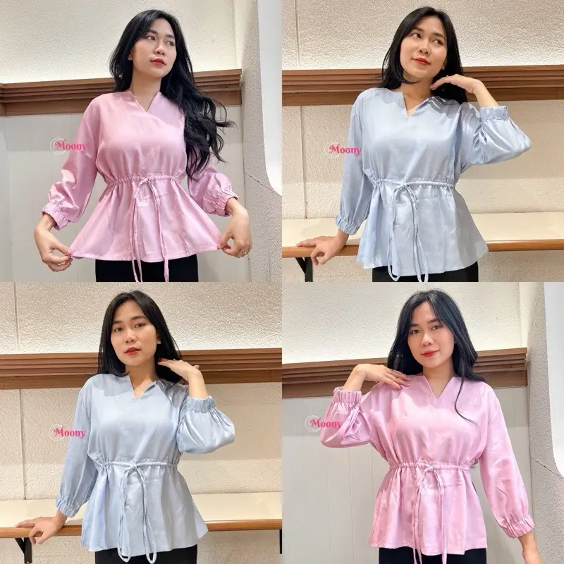 BRIEL TOP SERUT Atasan Wanita Twill 0