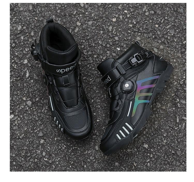 Product Introduction of Cross-Country Four Seasons Factory Riding Boots Motorcycle Shoes Motorcycle Cross-Border Outdoor Traveling by Motorcycle Direct Supply Racing Boots Equipment Footwear Boy Walking Shoes Closed Comfort 21