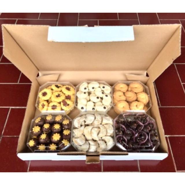 Spesial Kue Lebaran Hampers Premium Kue Lebaran isi 6 toples - Parcel Thr idul fitri Kue kering kotak box isi 6 4