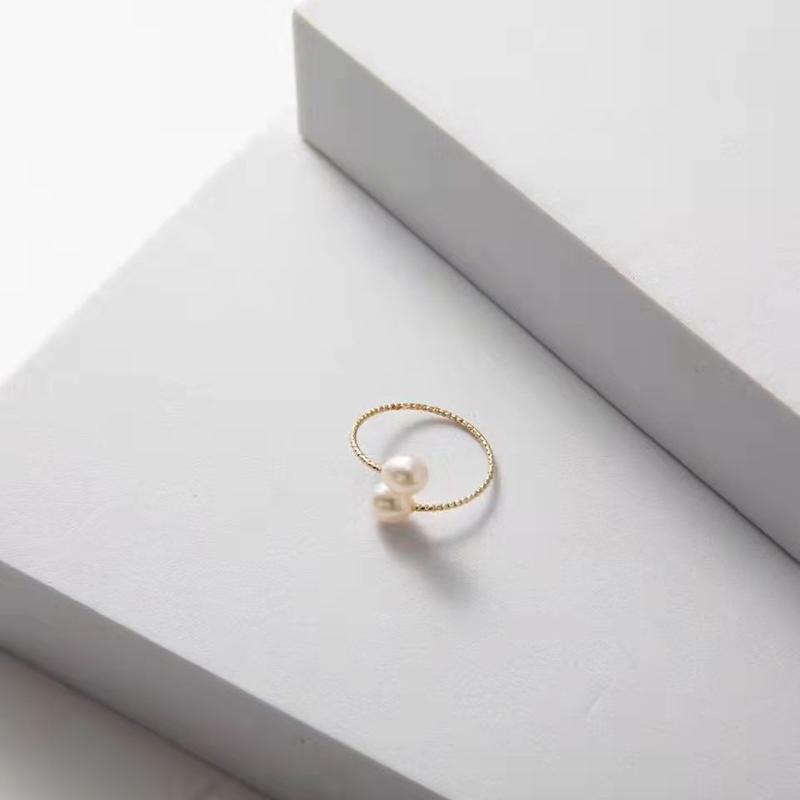Nhẫn Ngọc Trai Nước Ngọt, Đeo Tự Nhiên, Phù Hợp Với Mọi Phụ Kiện Thời Trang Nữ 3
