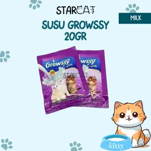 Susu Anak Kucing Growssy Kitten Milk 20gr Sachet