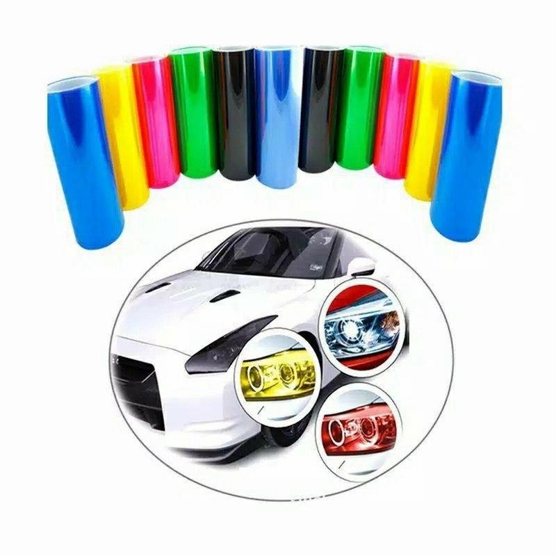 Sticker Stiker Lampu Headlamp Smoke Hybrid Warna HITAM DOFF reflektif jdm 1
