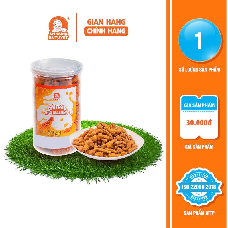Hũ snack ĐÙI GÀ PHÔ MAI NGÔ - Ăn Cùng Bà Tuyết