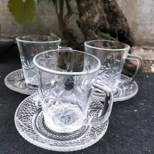 paket cangkir kopi mewah 6pcs/set cangkir kopi Gelas Kaca