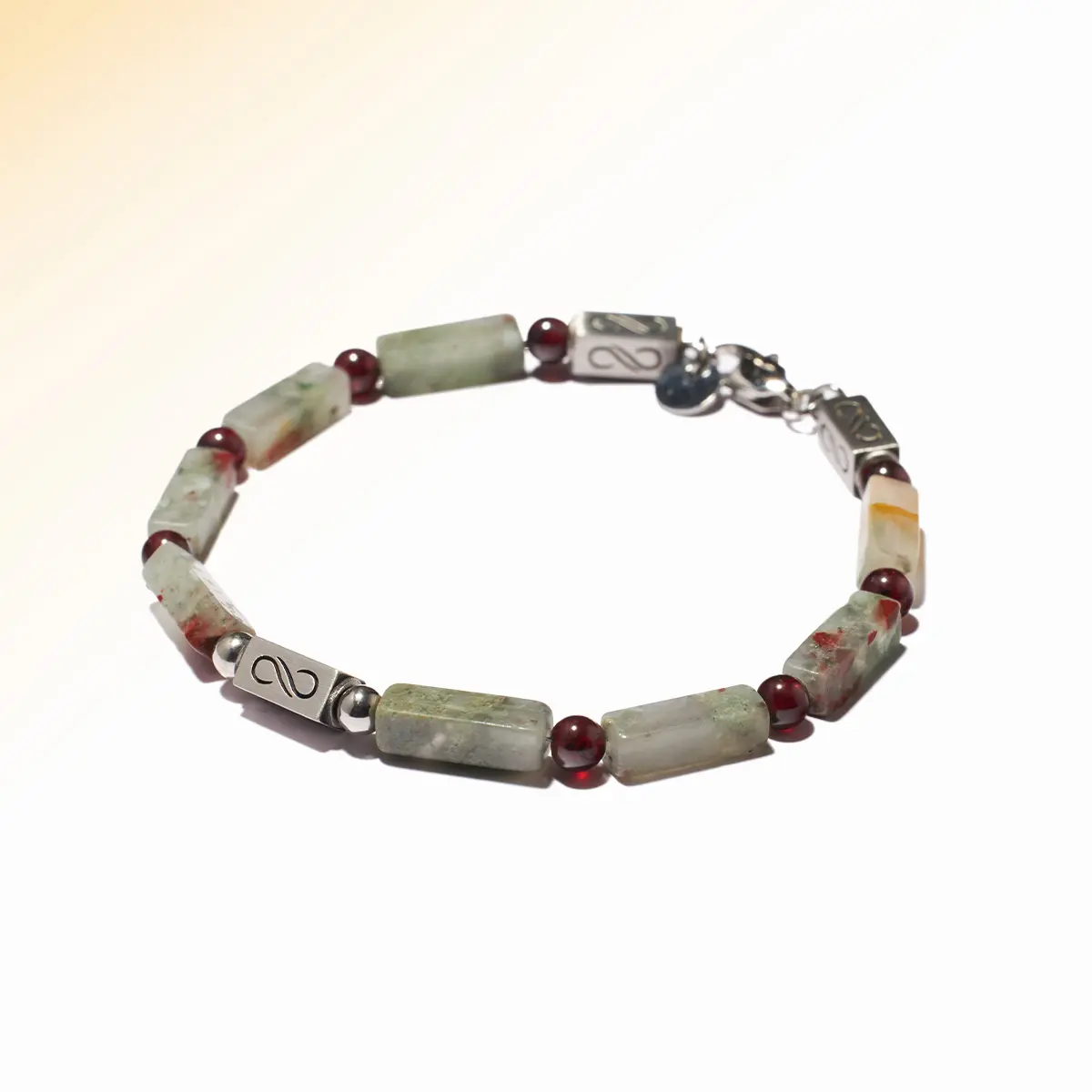 Ladifah vòng tay đá huyết Châu Phi, Garnet đỏ, vòng tay nam, đi học, đi làm, ngập tràn sức sống