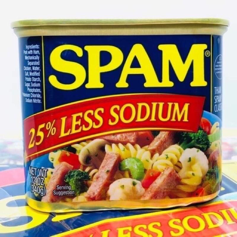 Product Introduction of Date 2026 - Thịt Hộp Spam 25% Less Sodium Mỹ 340g Food 2