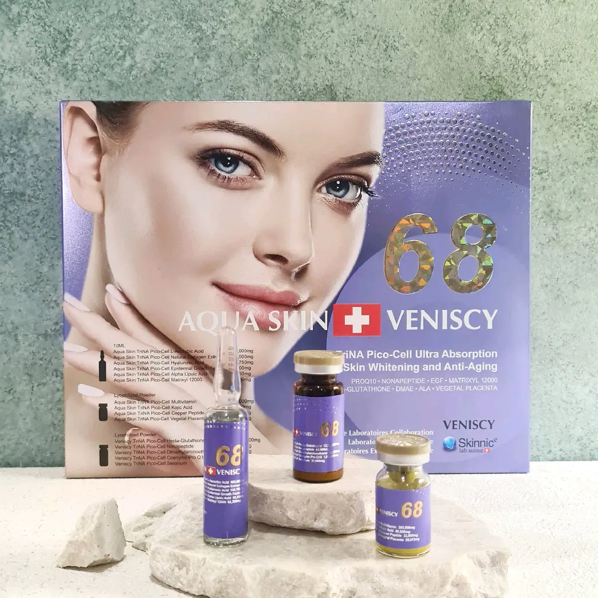 Aqua skin 68 whitening skin solution