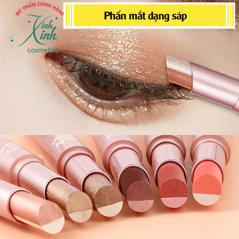 Phấn mắt dạng bút sáp 2 màu lấp lánh Trang Điểm Eyeshadow Nữ Nhũ Mắt