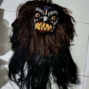 Topeng Gedruk Rambut Panjang Anak dan Dewasa