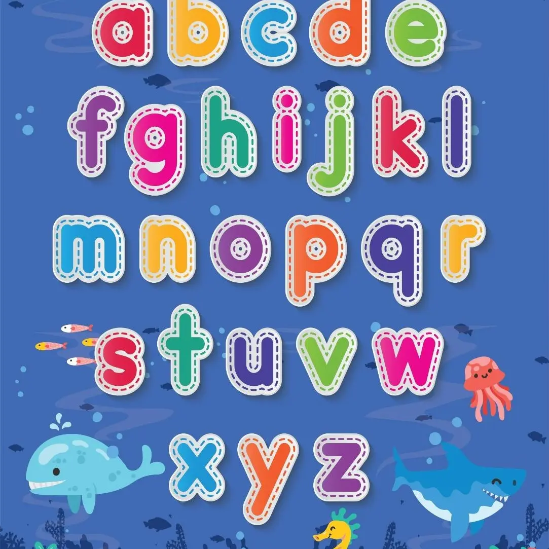 Poster Edukasi Anak Mengenal Angka Lengkap Belajar Bahasa Indonesia&Bahasa Inggris