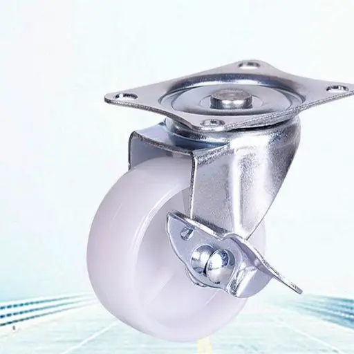 Bánh xe nhựa đen lắp tủ, đẩy hàng chịu lực 4