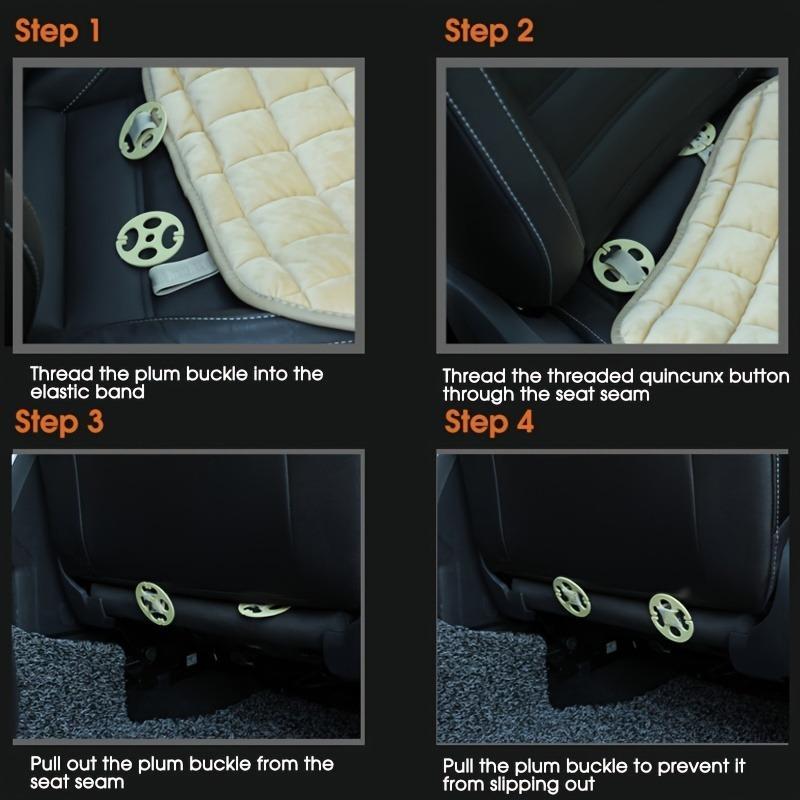 Solid Color Car Front Seat Cushion, Non-slip Non-binding Car Seat Cover, Car Seat Protector, Universal Car Interior Accessories, Car Decor, Girly Car Accessory 6