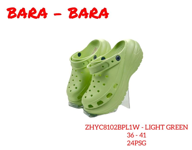 [AURELIO] - Sandal Lebaran 2024 Model Baru Bara-bara Polos Full Warna Tinggi 7 Cm - BPL1W Karet Wanita 1