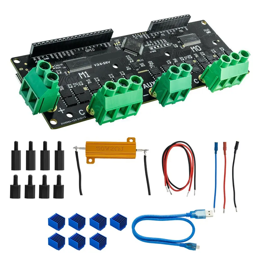 56V with X2212 Motor FOC BLDC Servo Double Motor Controller Board  Motor Control Board 12-56V