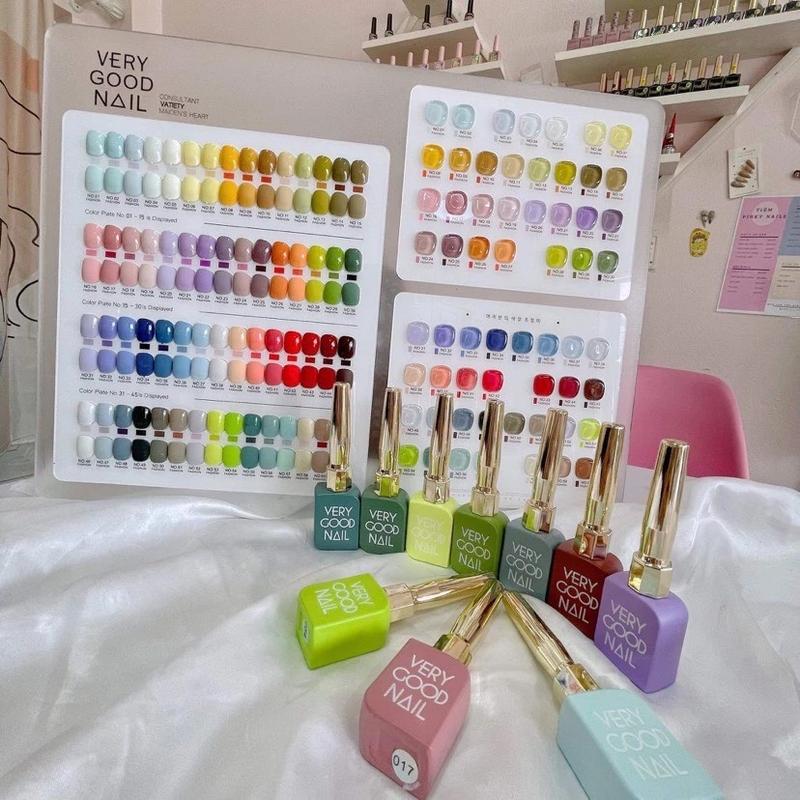 [Tách lẻ màu] Sơn gel Very Good Nail 1-60 màu [Chai dài nắp vàng]