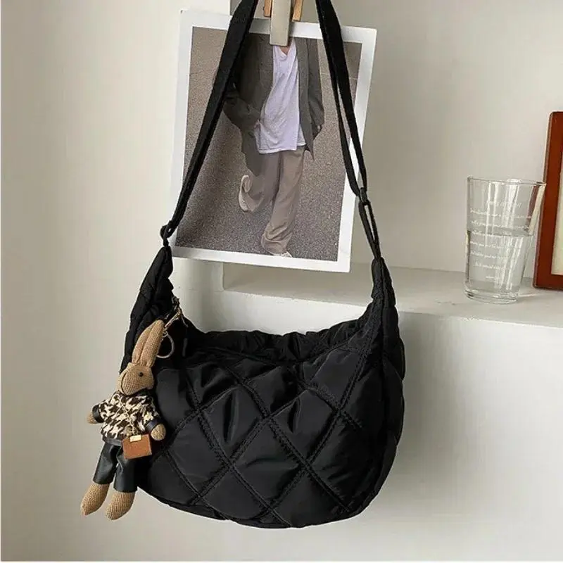 Crossbody bag female large-capacity jiaozi bag fashion shopping shoulder bag