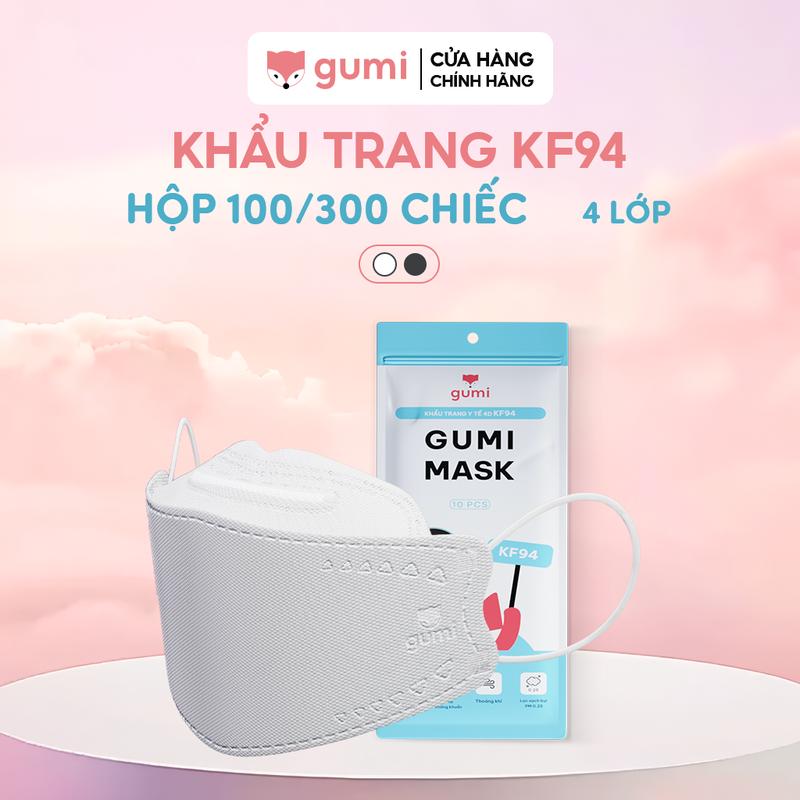 Mall Hộp 300c khẩu trang KF94 Gumi kháng khuẩn 4 lớp dày dặn