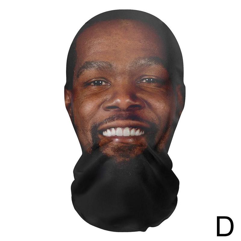 Product Introduction of 3D Printed Seamless Kanye Face Mask Celebrity Face Mask Funny Head Cover Riding Scarf Cosplay Headwear Hip Hop Hood 27