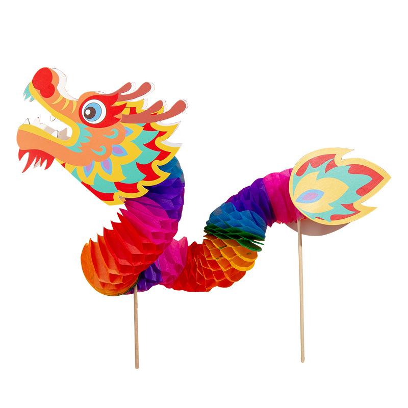 Bao bì thủ công, tự làm, cho trẻ em, cho năm mới Đồ Chơi Múa Rồng, Thiết Kế Sáng Tạo lục  lạc  cầm  tay  cho  bé 4