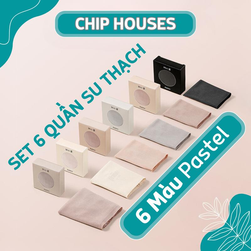 Combo 6 Quần Lót Su Thạch Băng Lụa Kháng Khuẩn Tàng Hình Mặc Áo Dài Không Lộ Viền 6135