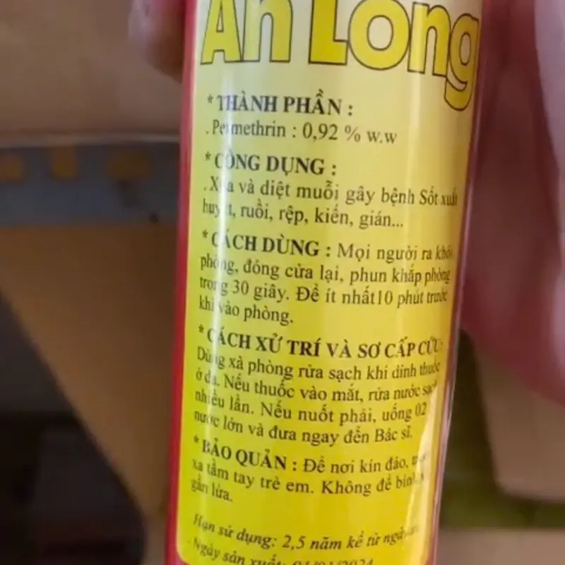 Bình xịt côn trùng An Long [200 ml] Diệt muỗi, ruồi, rệp, kiến, gián....hiệu quả và an toàn sử dụng hơn Nhang 4